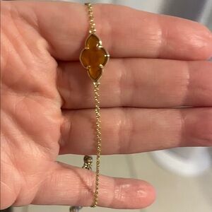 Gold and Yellow Pendant bracelet